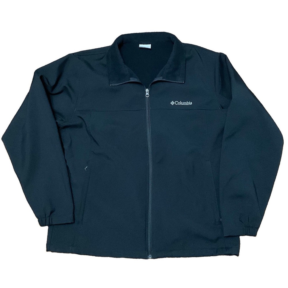 Columbia Omni-Shield Soft Shell Water-Resistant Large Black Jacket Men's XL
